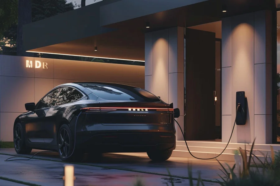 Tesla charger with app control